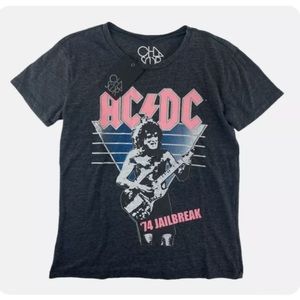 Chaser Womens  AC DC ‘74 Jail Break T Shirt